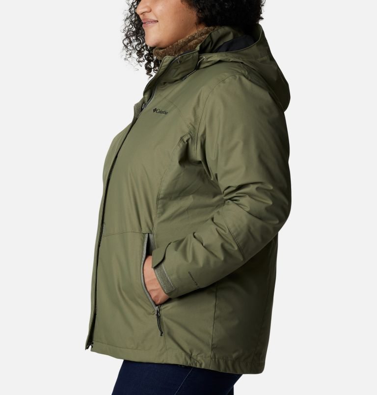 Women's Columbia Bugaboo II Interchange Fleece Jackets Olive | Plus Size CA-K513L